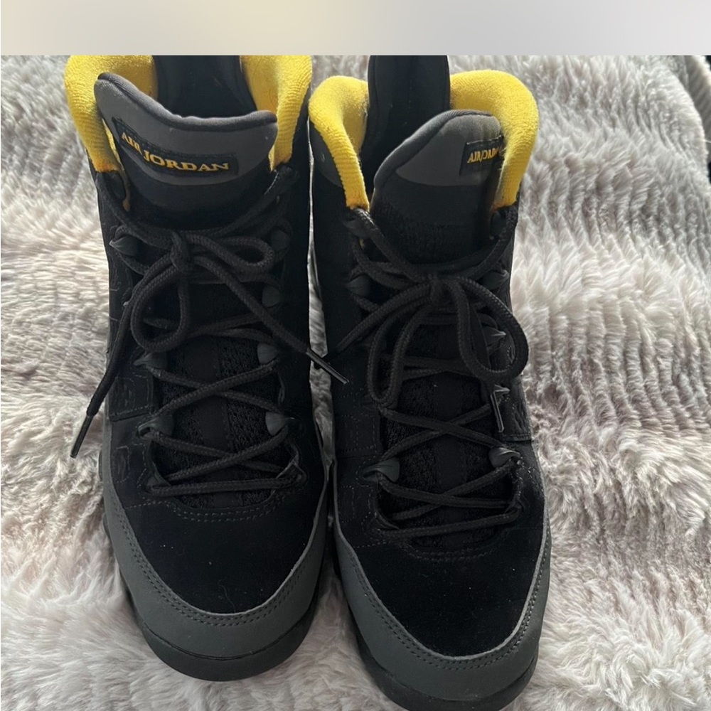 Air Jordan Black and Yellow Sneakers